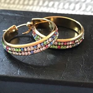 Stainless steel hoop earrings